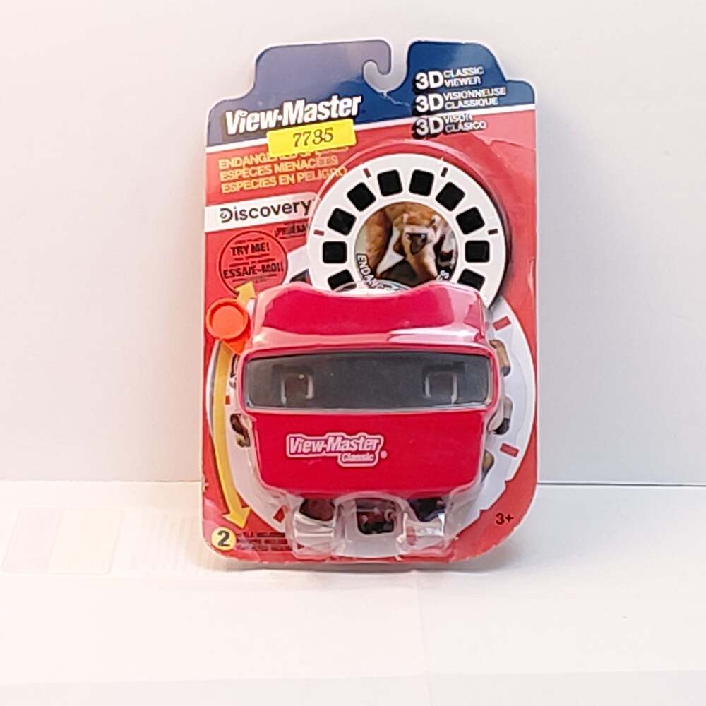 Classic View-Master 3D  Metallic Viewfinder with 2 Reels Animals NWT